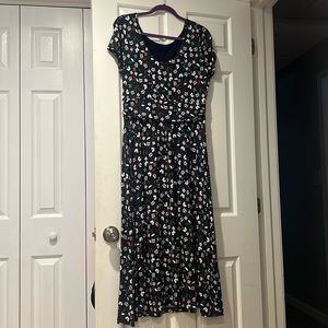 Biden jersey midi short sleeve dress